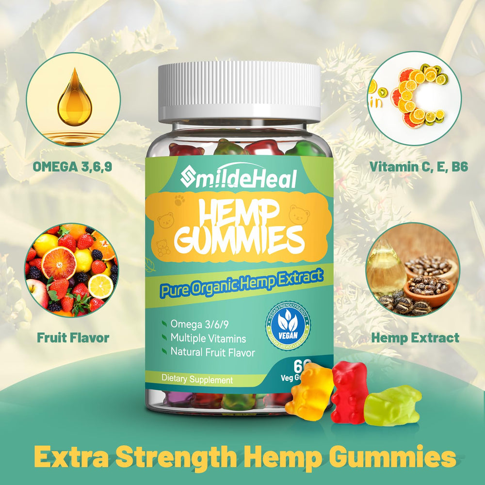 SmildeHeal organic-ingredients-closeup features vegan and gluten-free composition