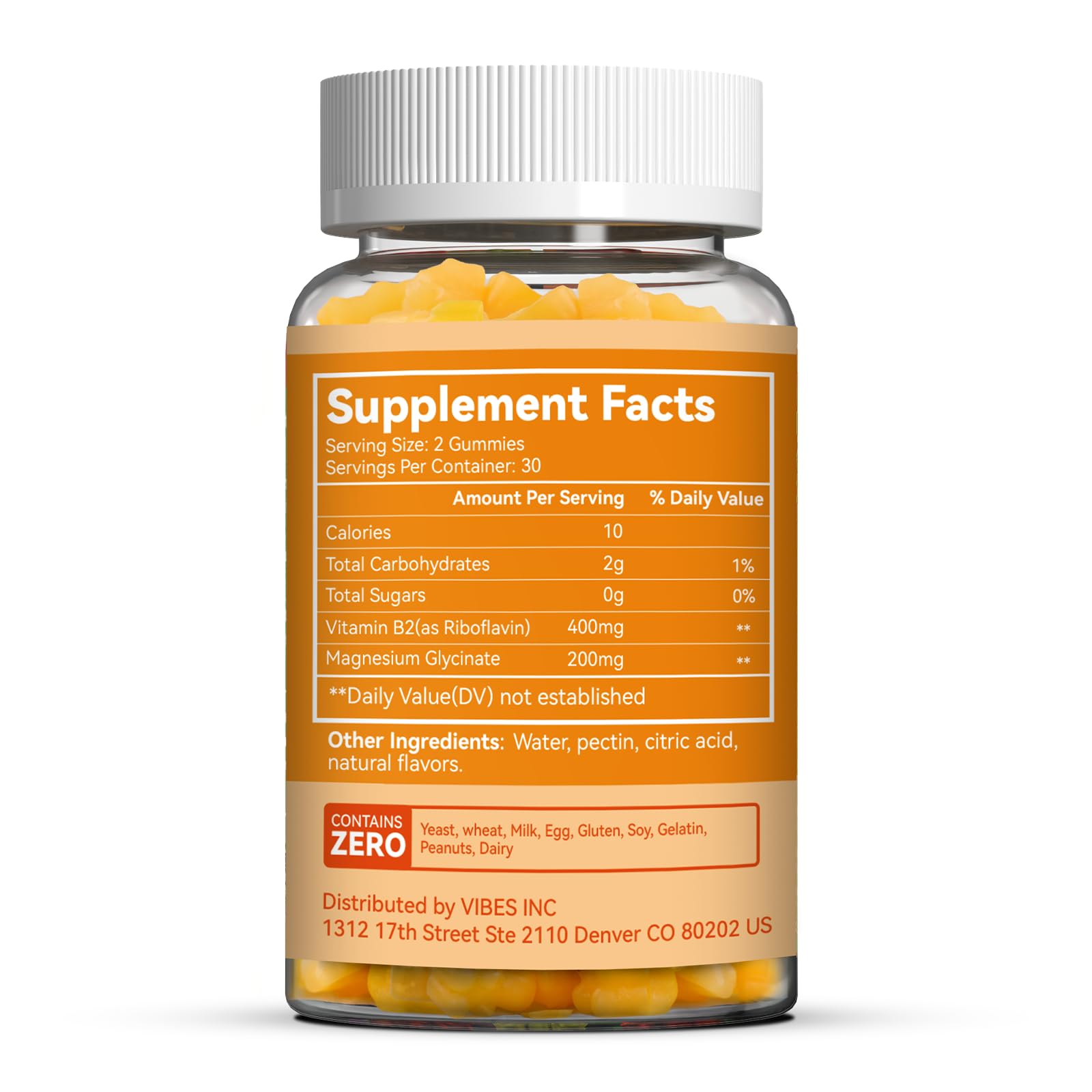 SmildeHeal Vitamin B2 Gummies 60-count pack for easy monthly supplementation.