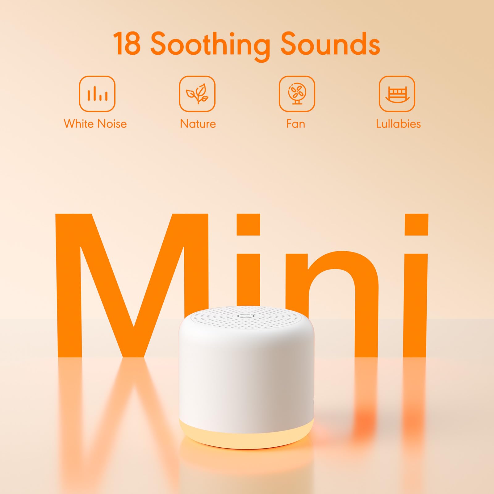 SMILEBOP mini máquina de sonido 18 sonidos para relajación y descanso