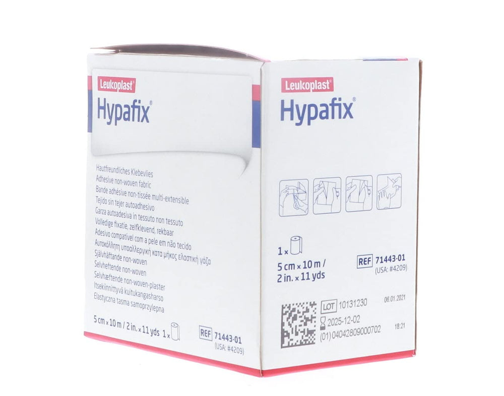 Hypafix para fijar tubos y catéteres con comodidad y seguridad.