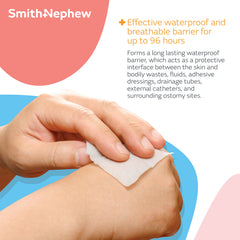 Alcohol-free formula minimizes stinging while maintaining a breathable barrier.