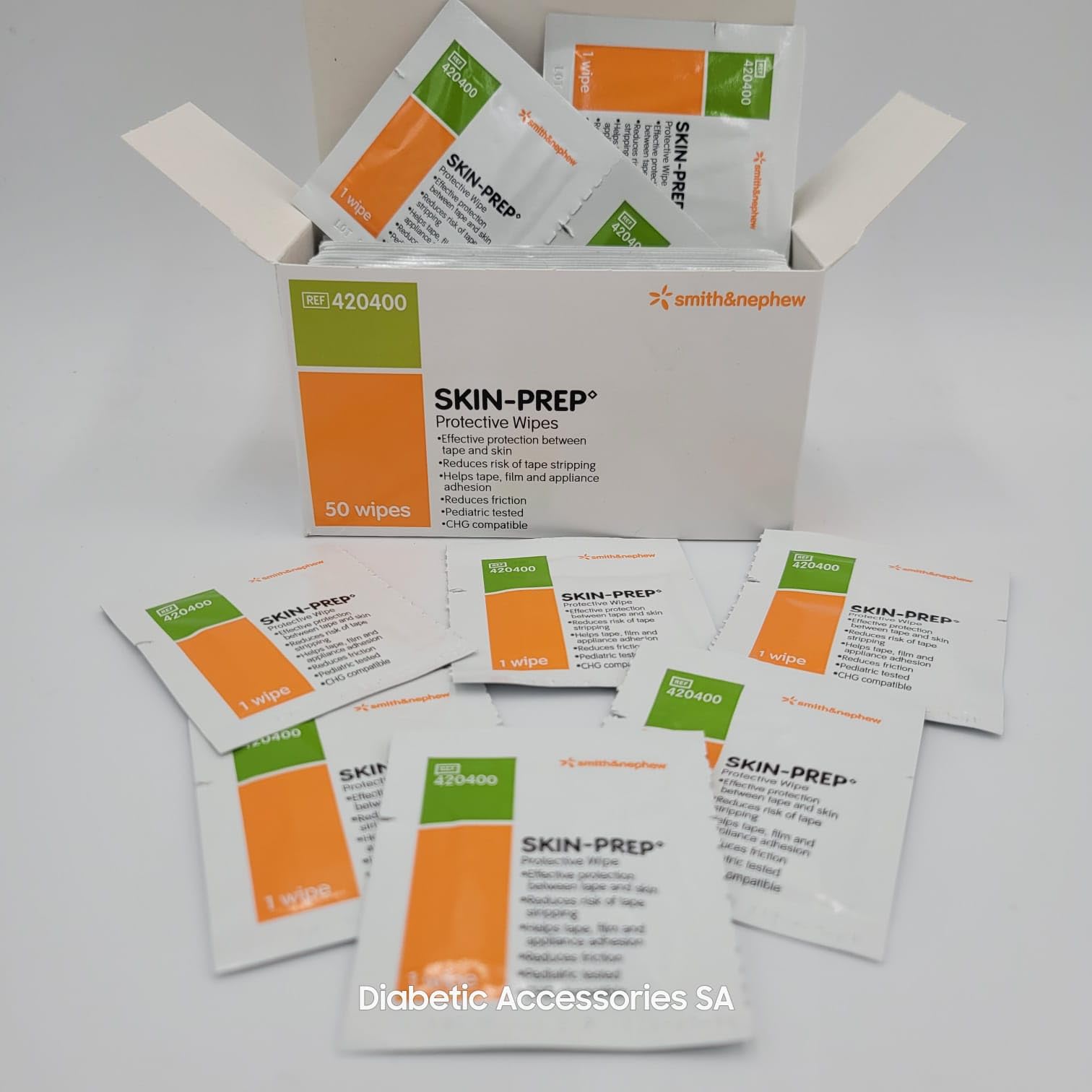 Smith & Nephew Skin-Prep Protective Wipes suitable for knees.