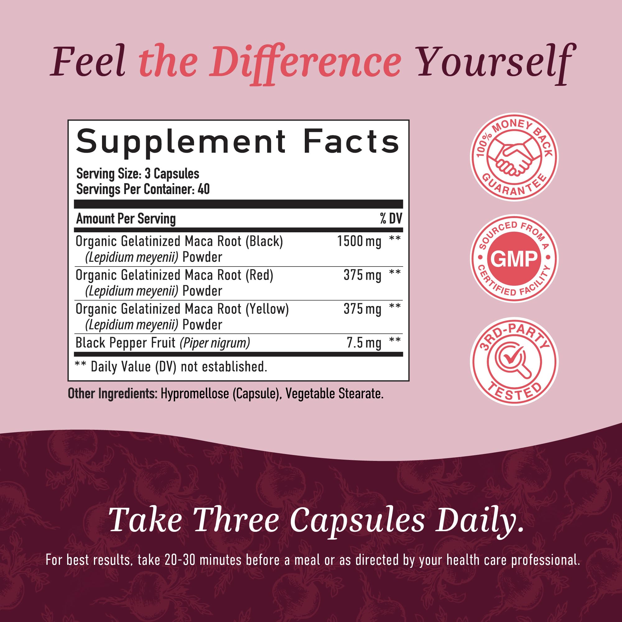 SMNutrition Capsules show 2250MG per serving for potent daily support