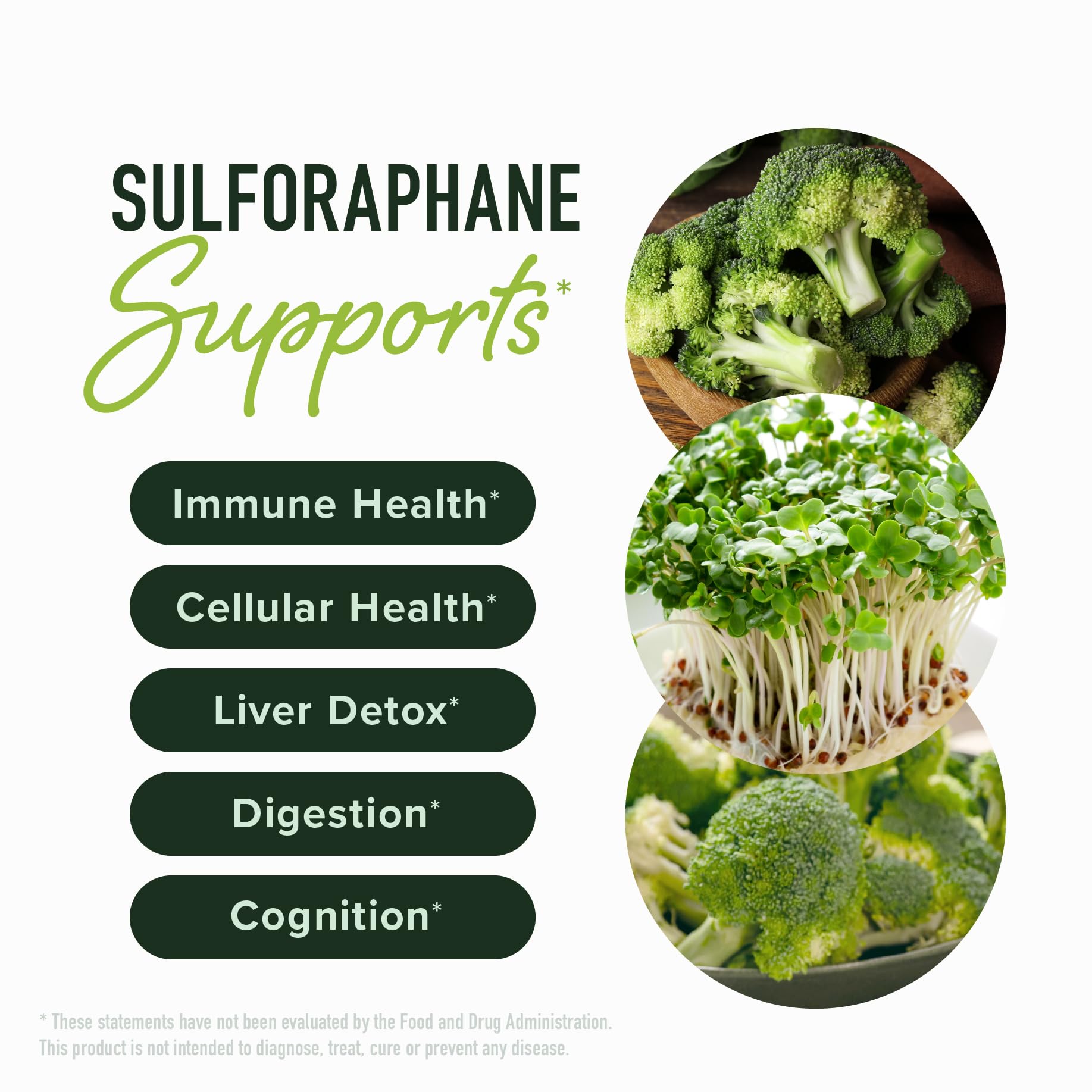SMNutrition broccoli sprout content emphasizing glucoraphanin for detox and immune support.