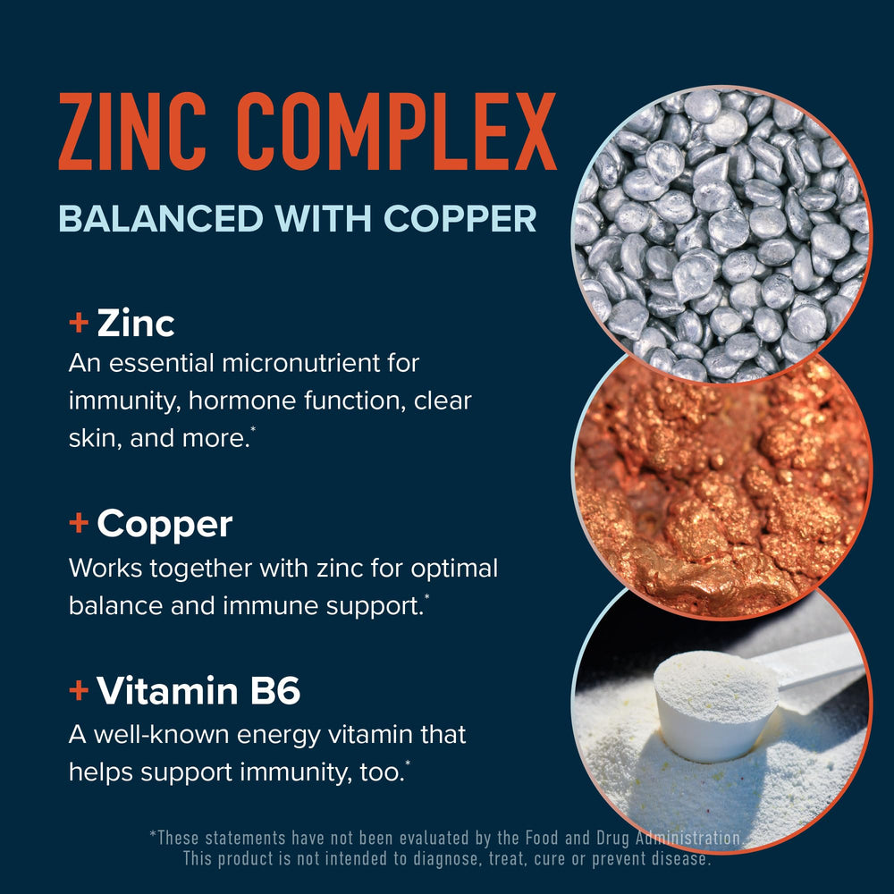Copper chelate 2mg with zinc for balanced mineral uptake