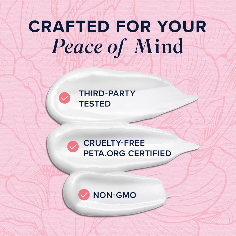 Cruelty-free certification visual reinforces ethical skincare choice