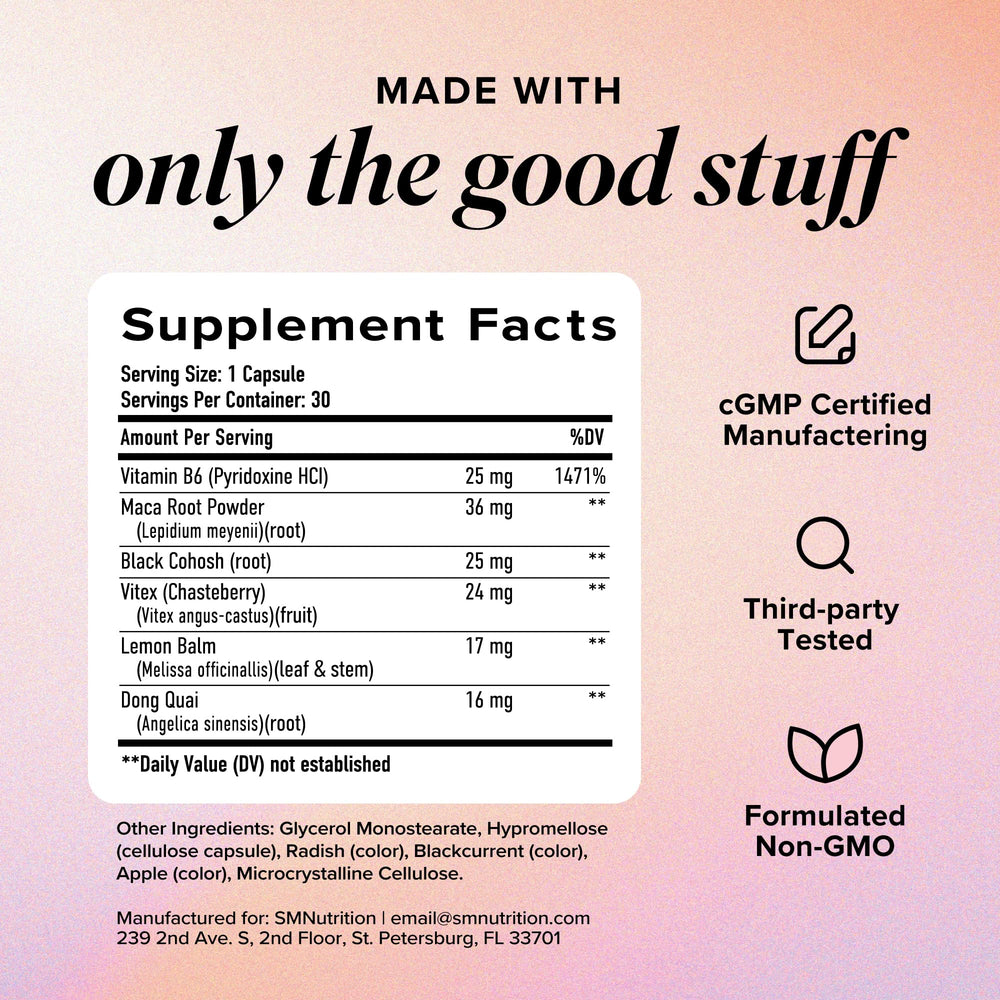 SMNutrition fórmula refinada no-GMO y fabricada en instalaciones cGMP