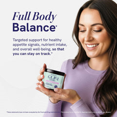 SMNutrition GLP-1 Women probiotics bottle illustrates digestive health benefits in daily routine.