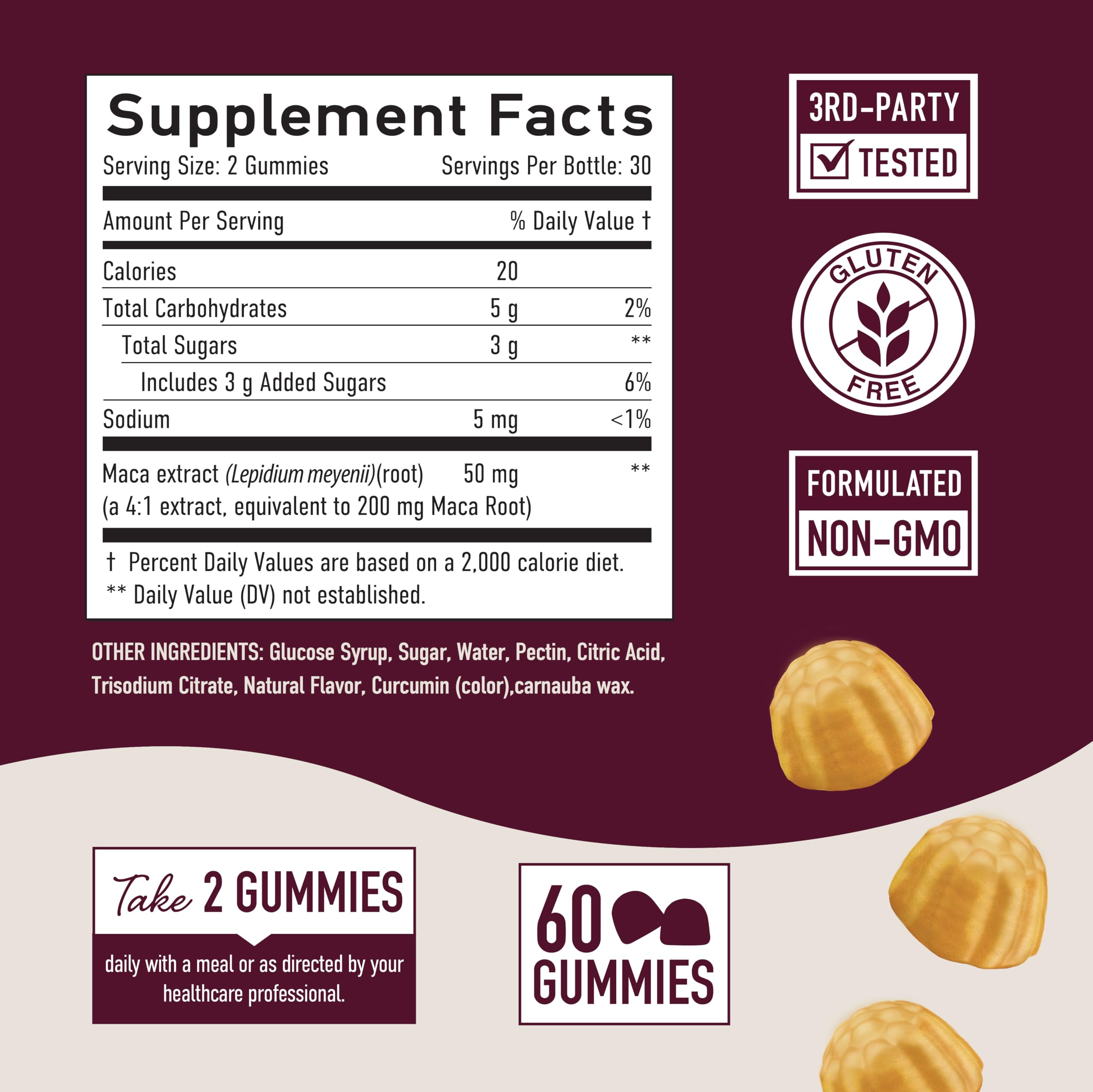 Close-up of SMNutrition peach gummy texture for a satisfying daily bite
