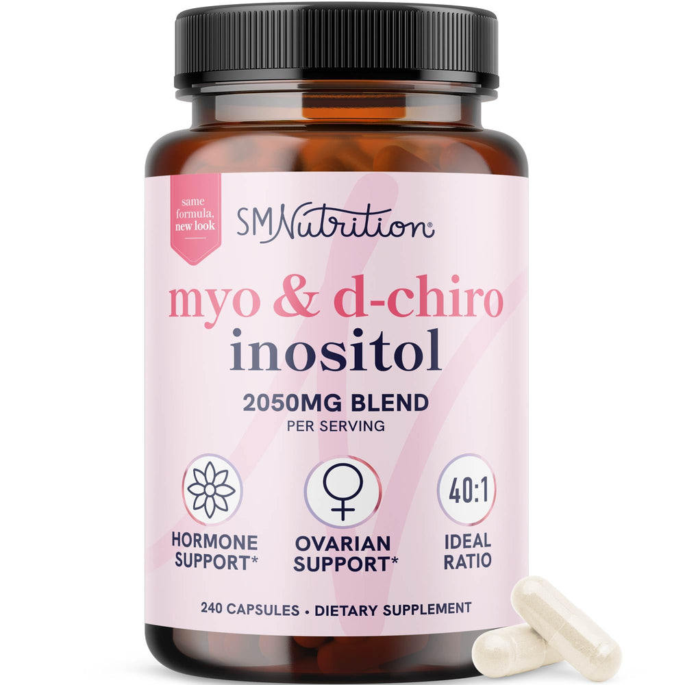SMNutrition Myo-Inositol & D-Chiro Inositol bottle for daily hormone support