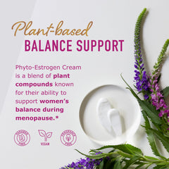 SMNutrition Phyto Estrogen Cream pump shown for convenient topical application.