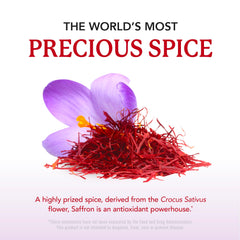 SMNutrition saffron extract illustration highlighting crocin and safranal for eye and digestion health.