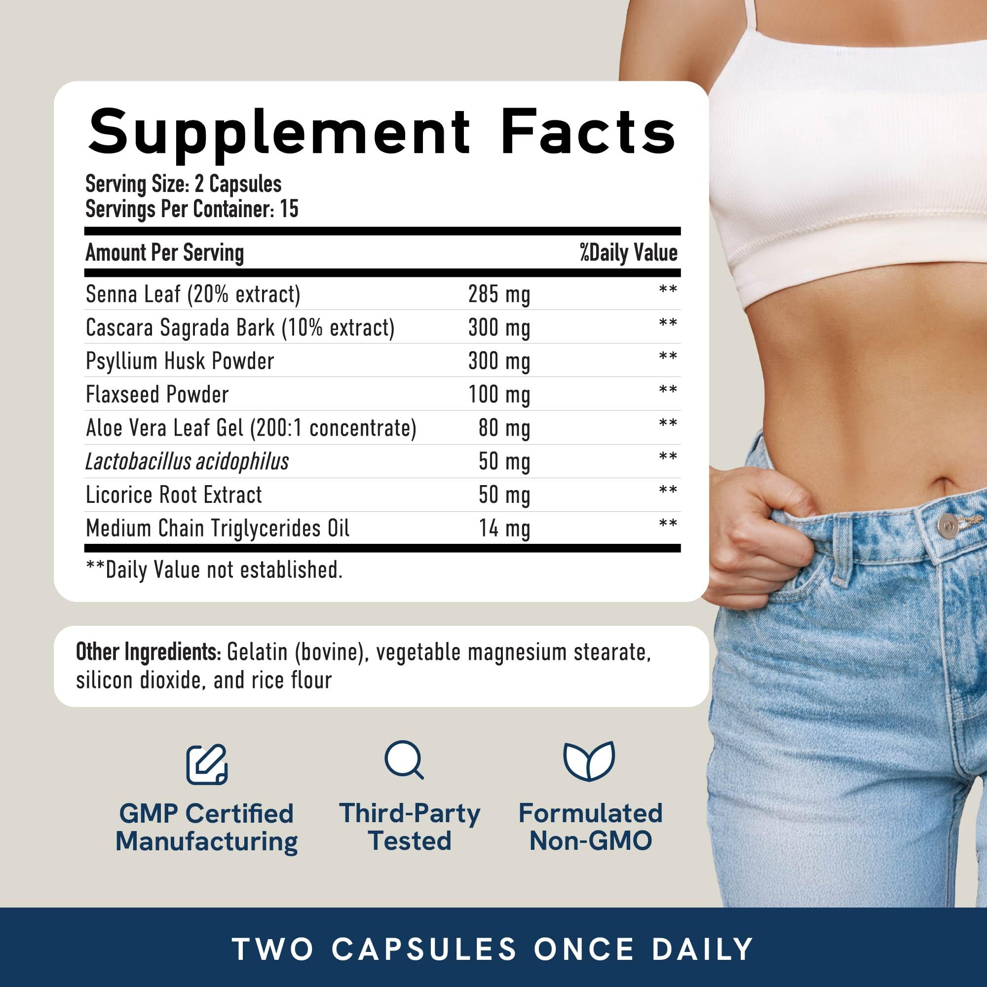 SMNutrition senna leaf and cascara visual showing herbal cleansing ingredients for detox support