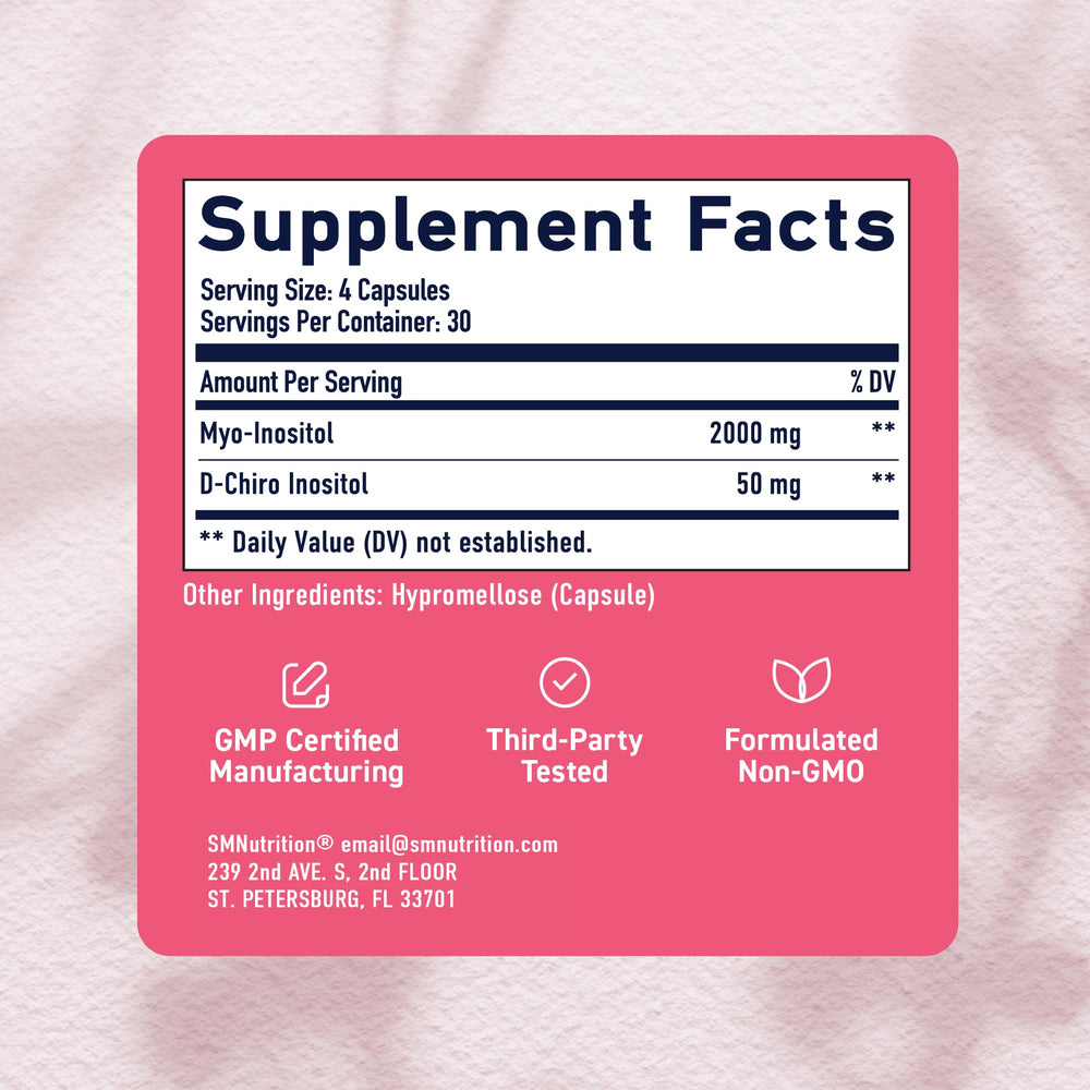 SMNutrition gluten-free non-GMO packaging with allergen-free badge.
