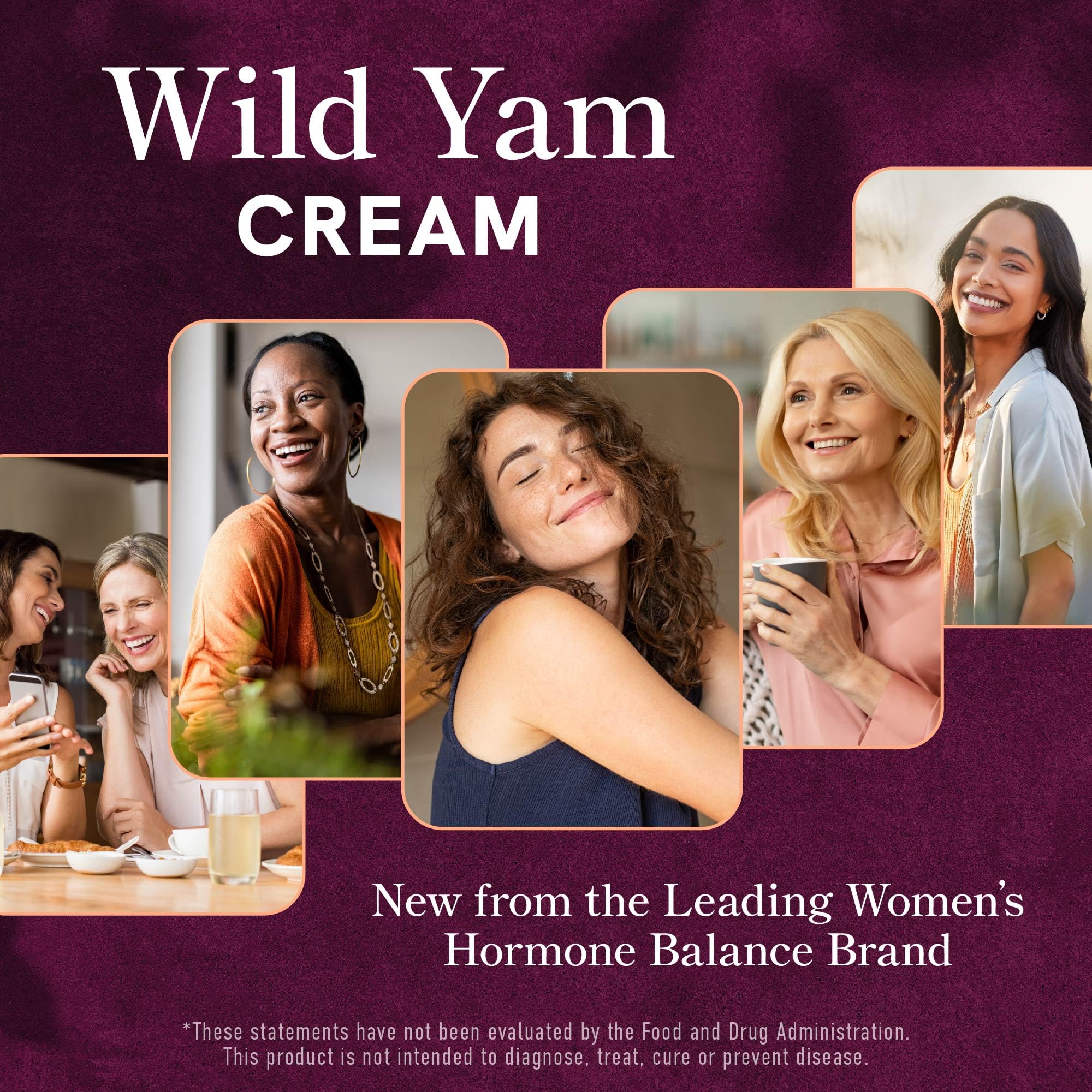 Coconut oil and Vitamin E hydrate skin in SMNutrition Wild Yam Cream.