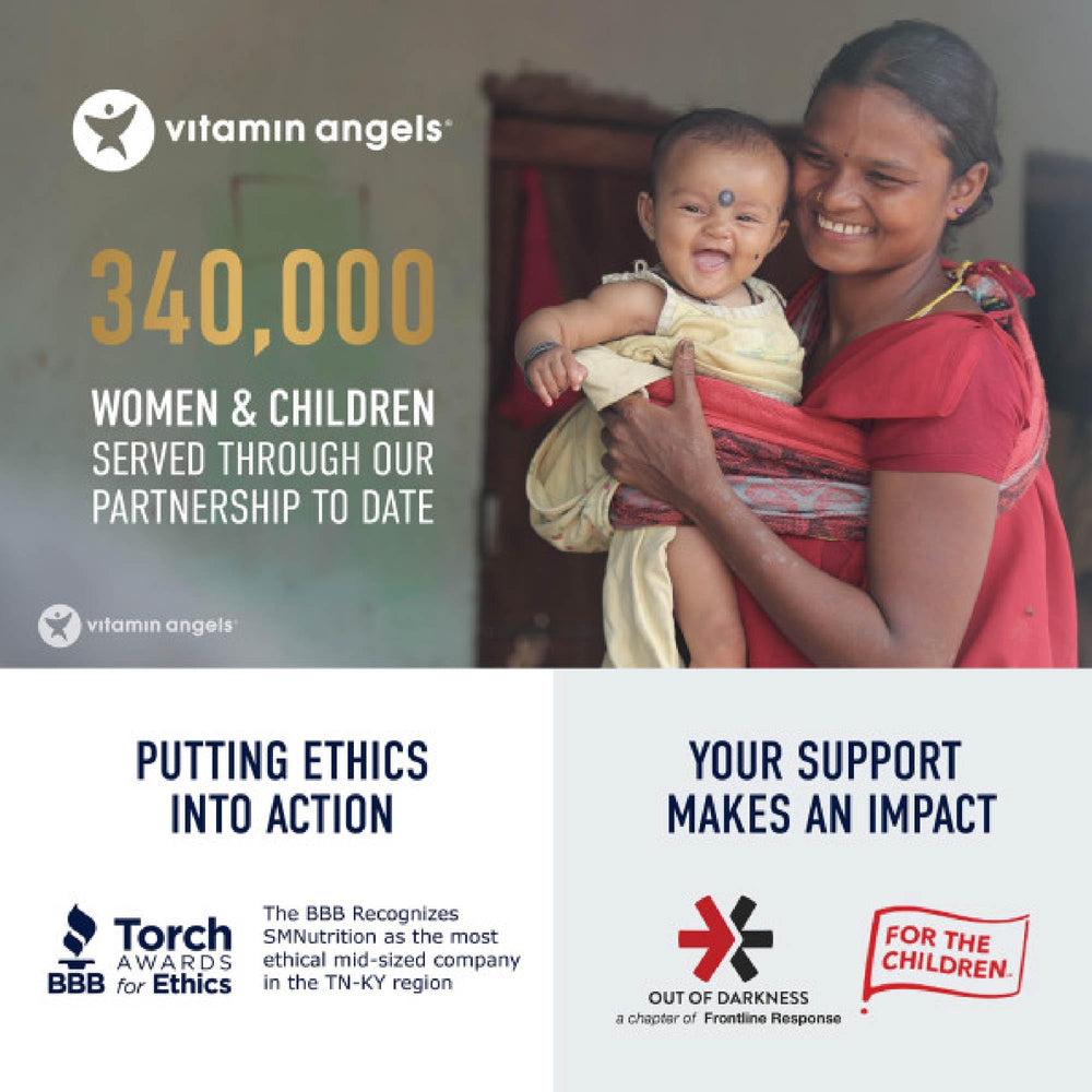 SMNutrition Probiotic product illustration highlighting female wellness benefits