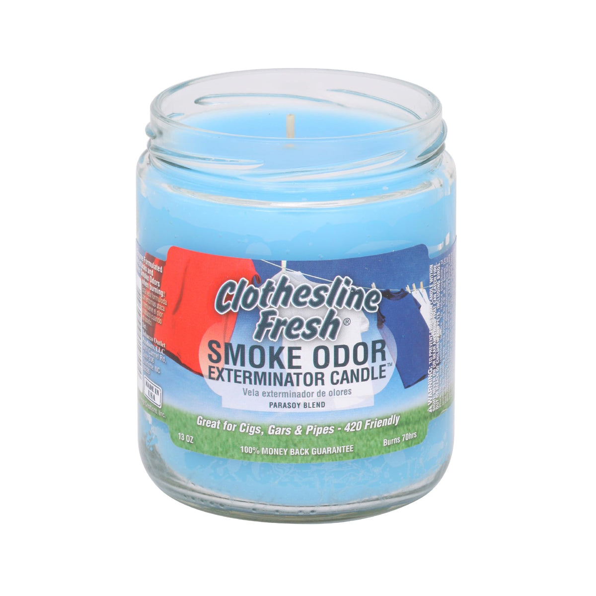 Smoke Odor Exterminator vela 13oz, fresco-de-tendedero, ideal para eliminar olores de ropa