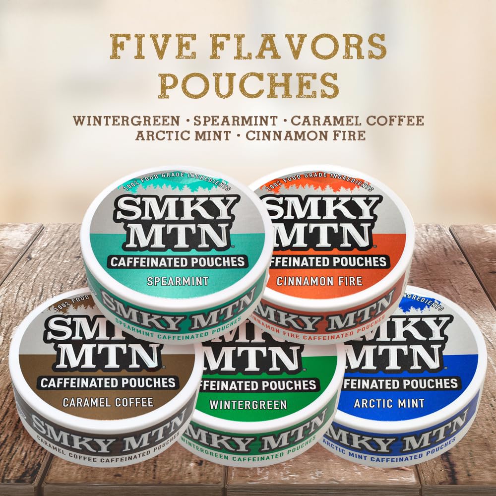 Smokey Mountain Cinnamon Fire pouches with bold spice and long-lasting flavor