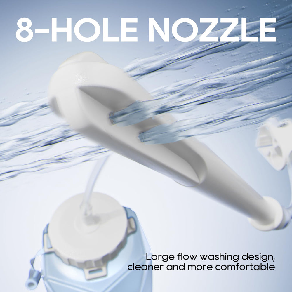 Smokitcen enema hose 5.3ft closeup shows flexible reach for comfortable use.