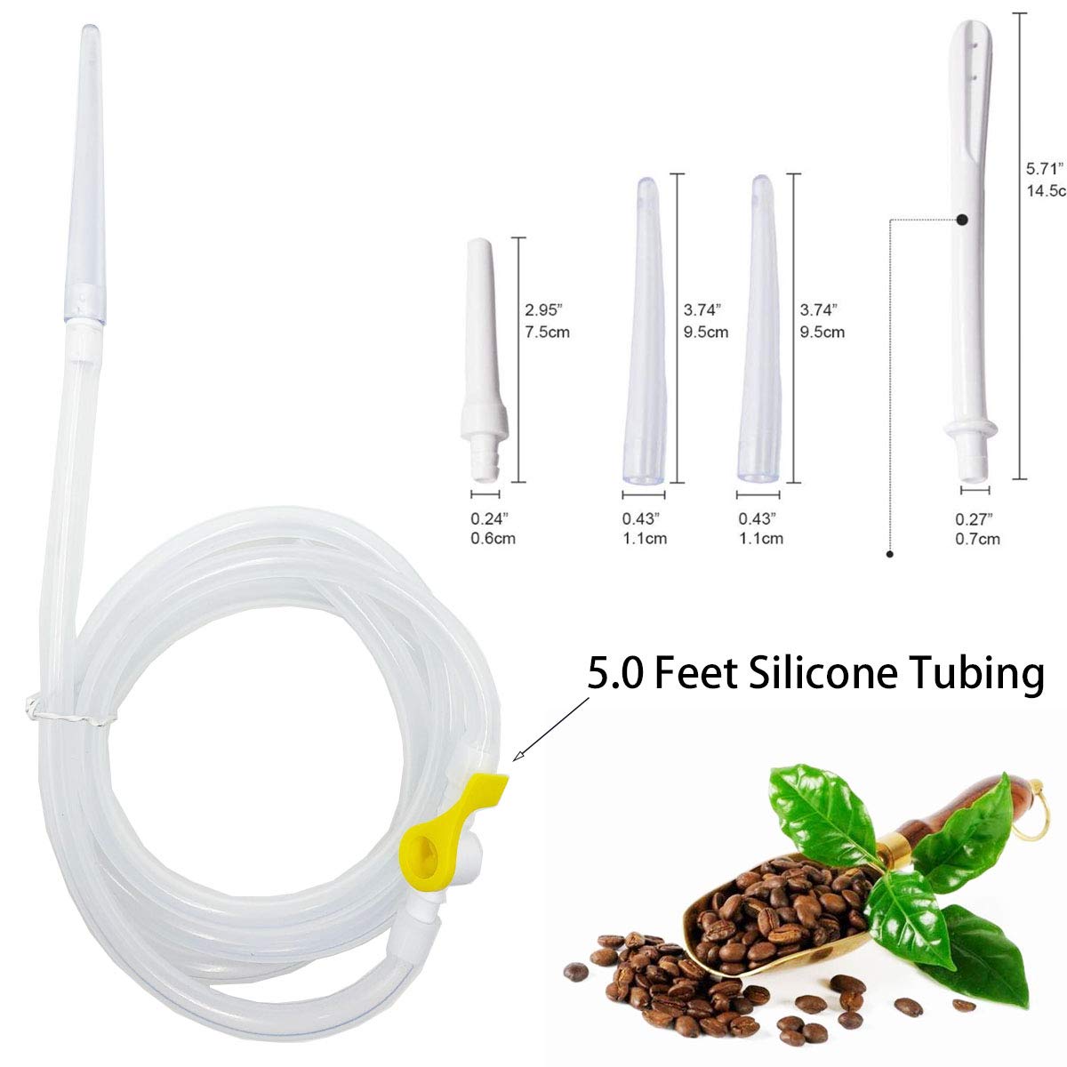 Smokitcen Enema Hose 5ft silicone showing flexible, comfortable delivery
