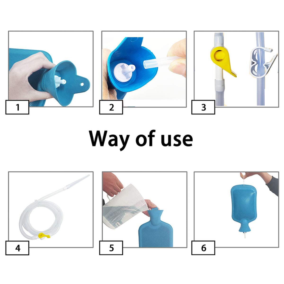 Smokitcen Enema Kit complete with hooks for easy storage