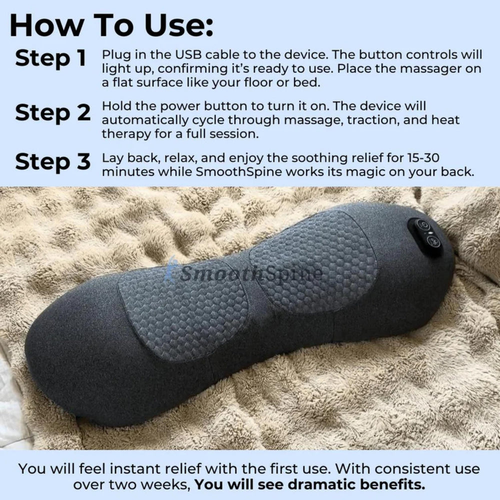 SmoothSpine travel bag included for easy transport and storage.