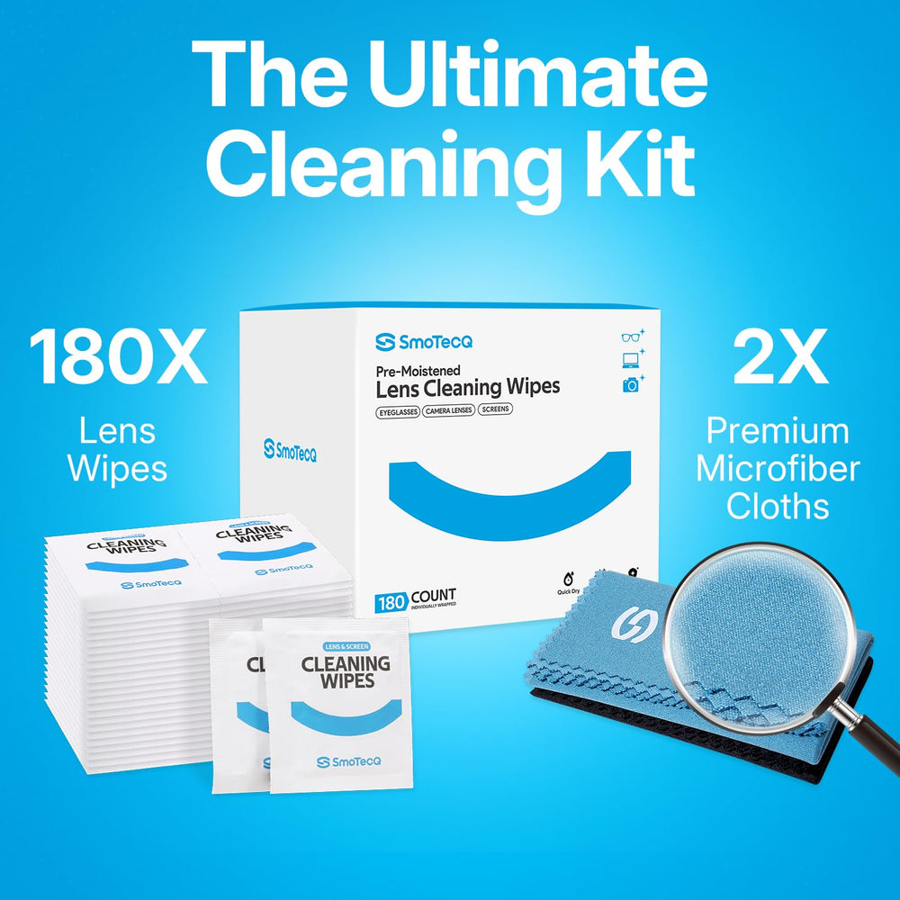 SmoTecQ microfiber cloths for deeper cleaning and buffing.