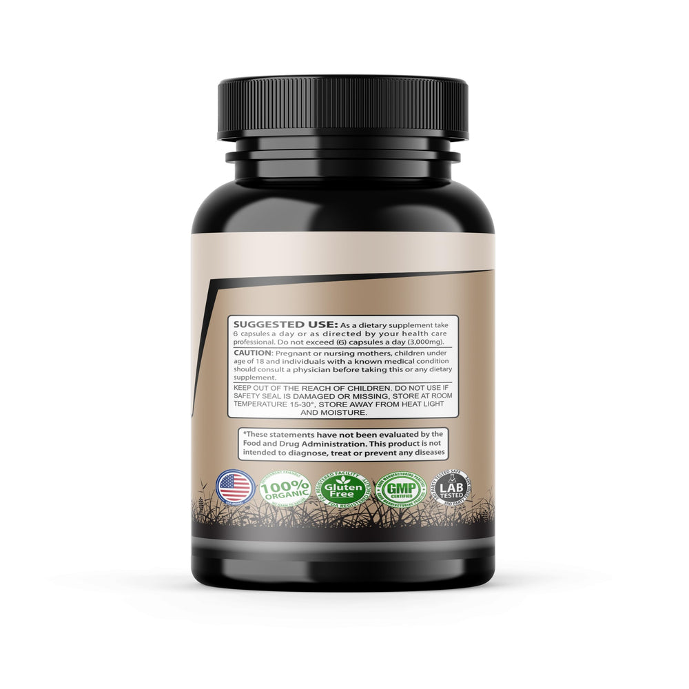 SMS Health Products bottle with scoop illustrates measured serving.