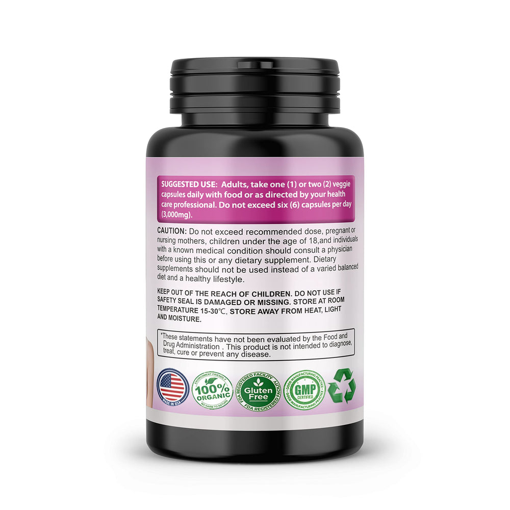 SMSHEALTHPRODUCTS Feminizer ingredients list with pueraria mirifica content.