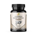 Grass-Fed Beef Liver Capsules (120 ct) | Natural Iron, Vitamin A & B12 | SMS Health Products