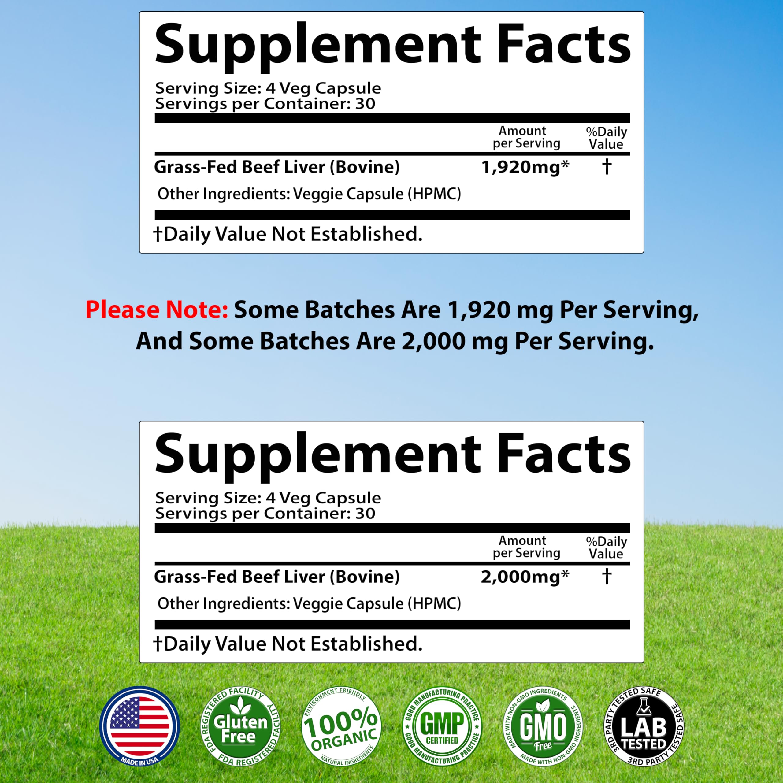 SMS Health Products close-up focuses on desiccated liver nutrients like vitamins A and B12