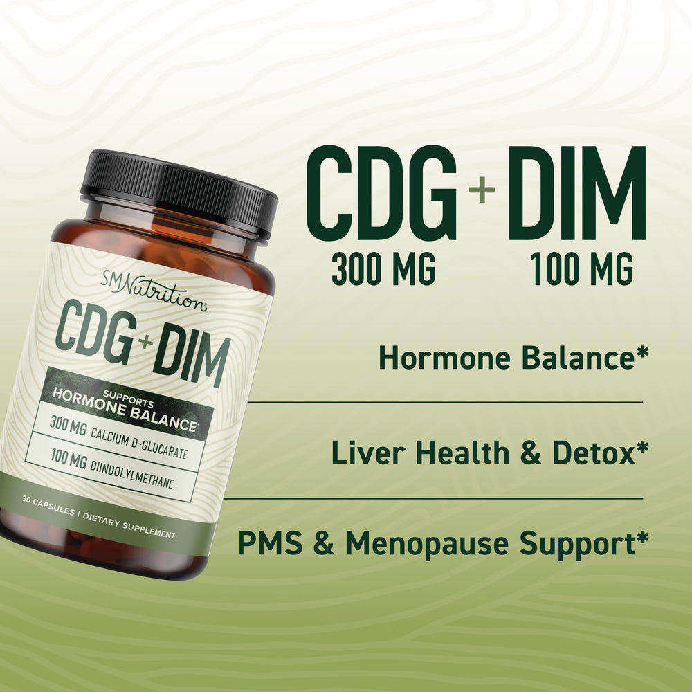 SMNutrition Calcium D-Glucarate-DIM capsules suitable for daily use