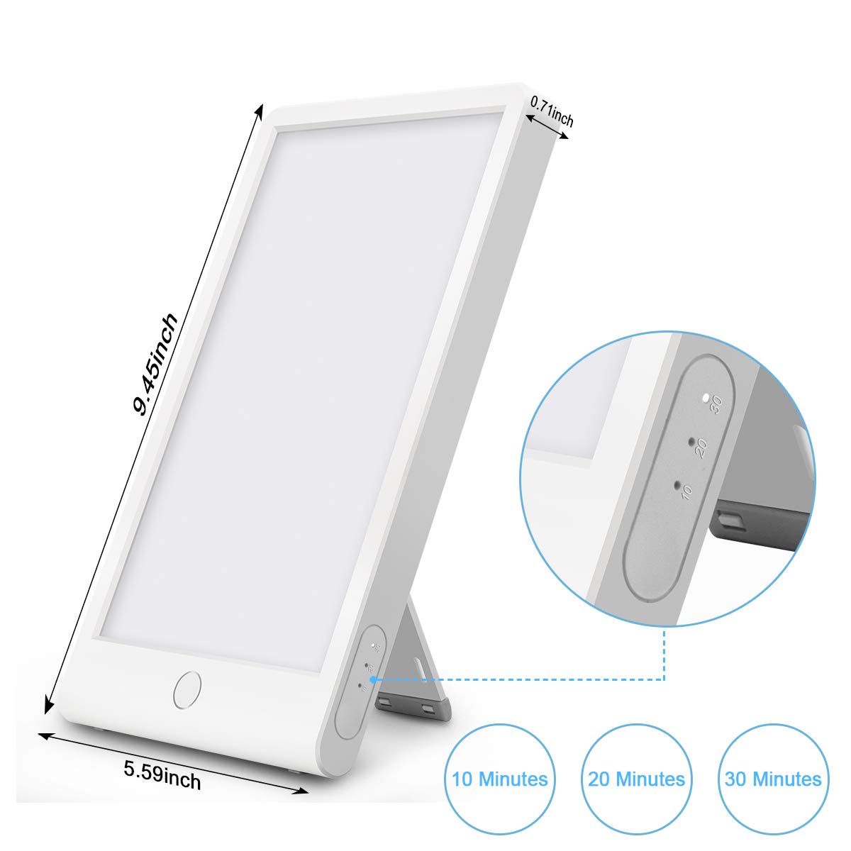 SMY blue light lamp portable on desk for home or office
