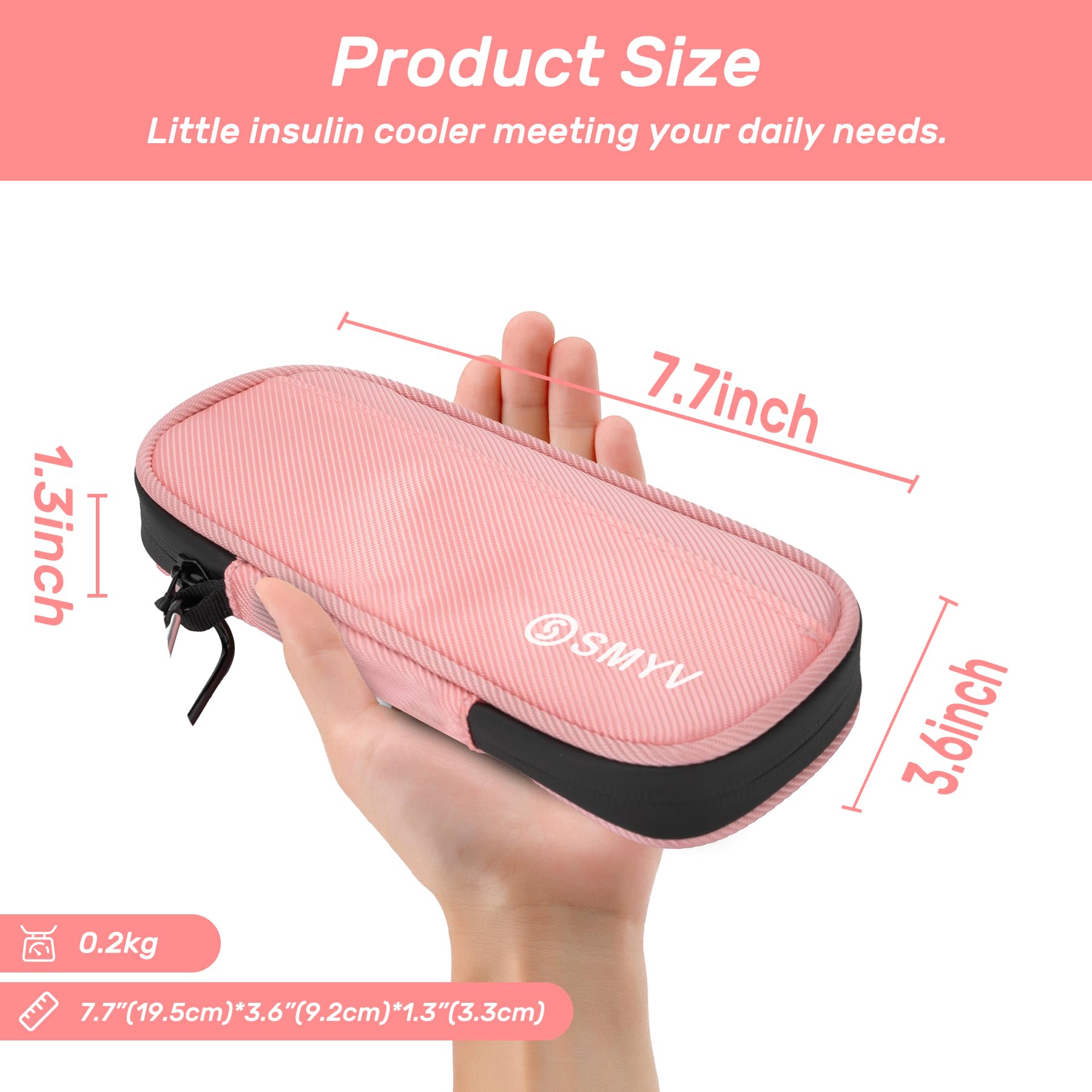 SMYV insulin travel case durable oxford fabric protects contents