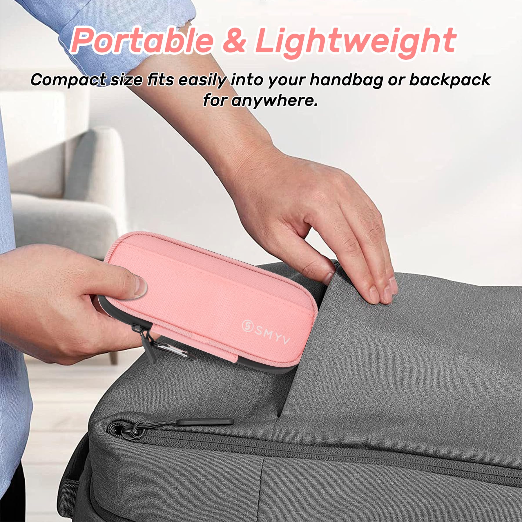 SMYV insulin travel case interior compartments fit pens and supplies