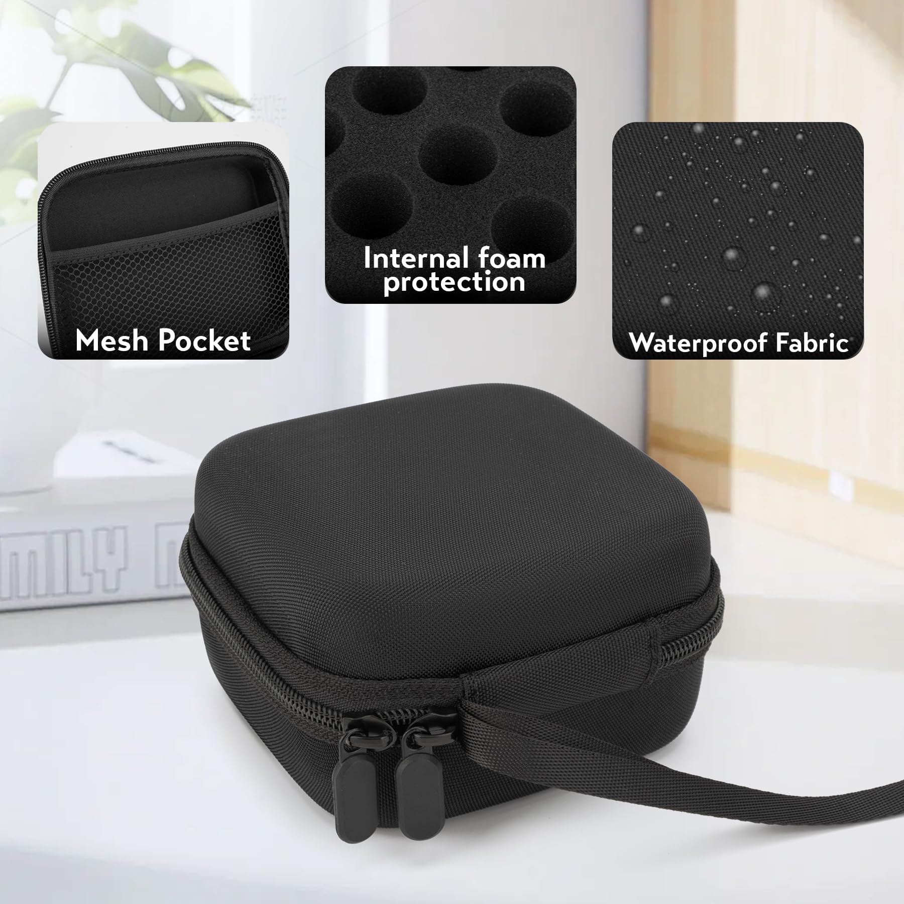 SMYV vial holder with waterproof exterior protects contents from spills.