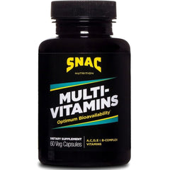 SNAC Multi-Vitamins bottle with 60 capsules for daily immune and energy support
