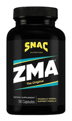 SNAC ZMA original bottle illustrating recovery-support formula for sleep and performance