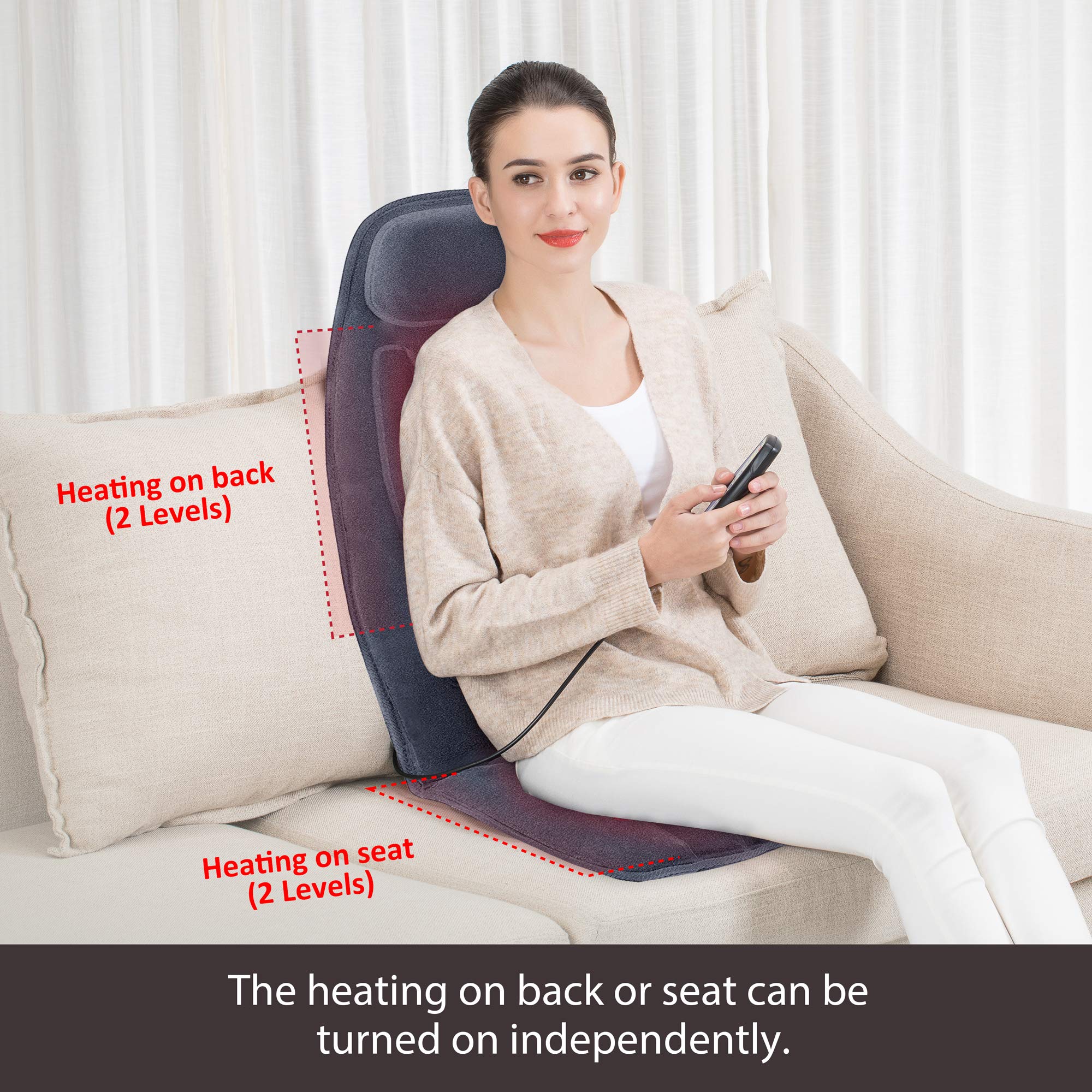 Snailax 10-motor back and thigh massage for targeted relaxation.
