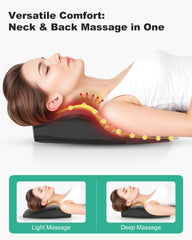 Snailax 4D deep tissue kneading for neck and shoulders.