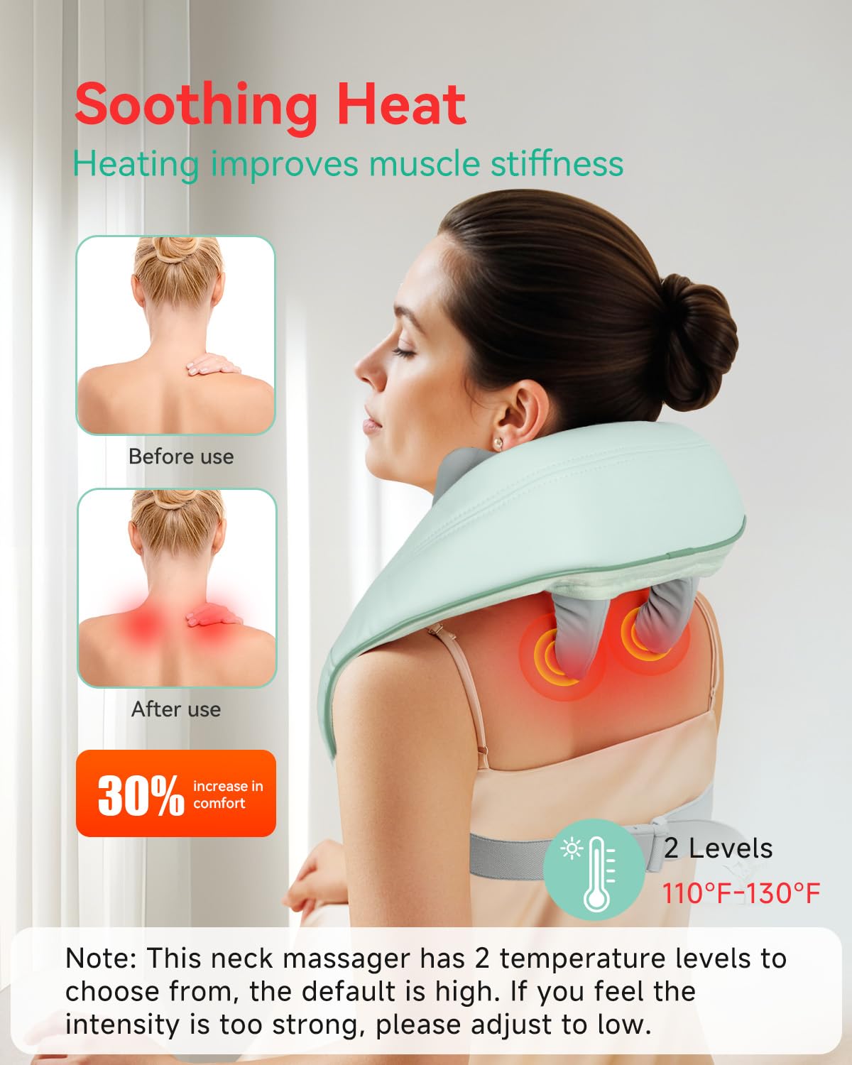Snailax 4D kneading back and shoulder massage for deep relaxation