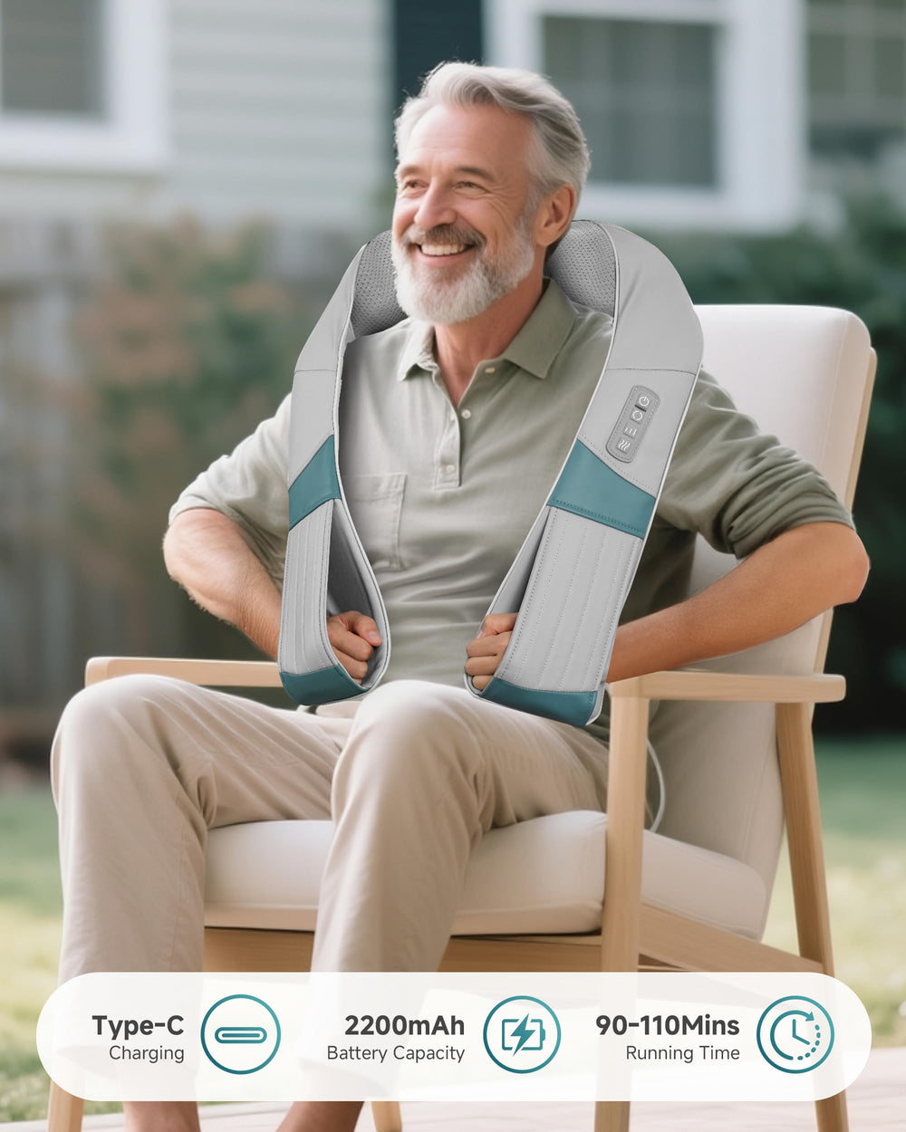 Snailax 4D knead roller mimics hand massage