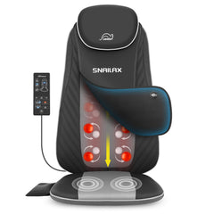 Snailax back massager with kneading nodes for targeted relief on a chair