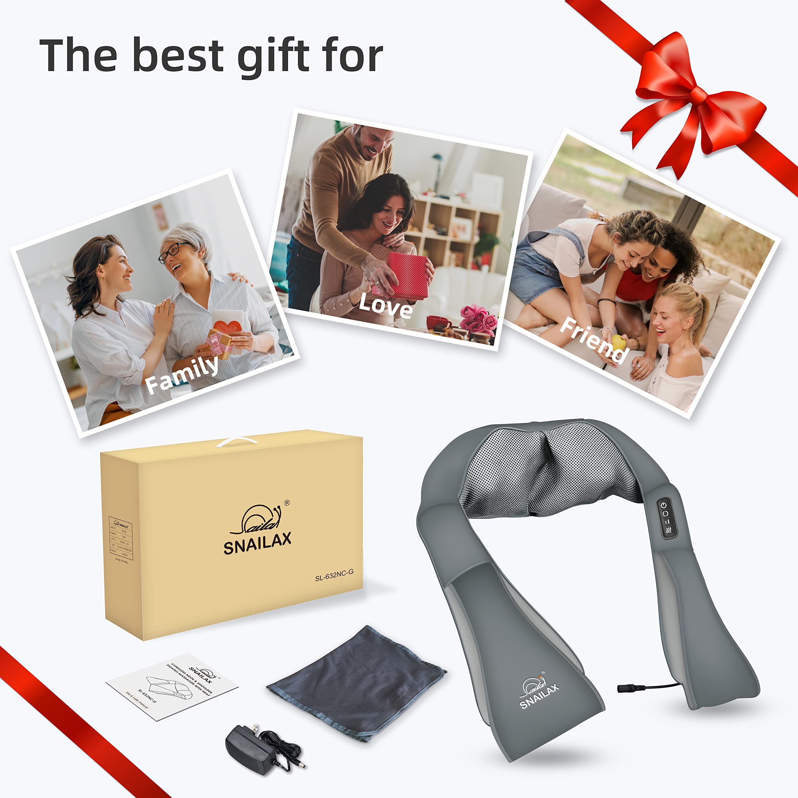 Snailax compact massager for use during daily routines
