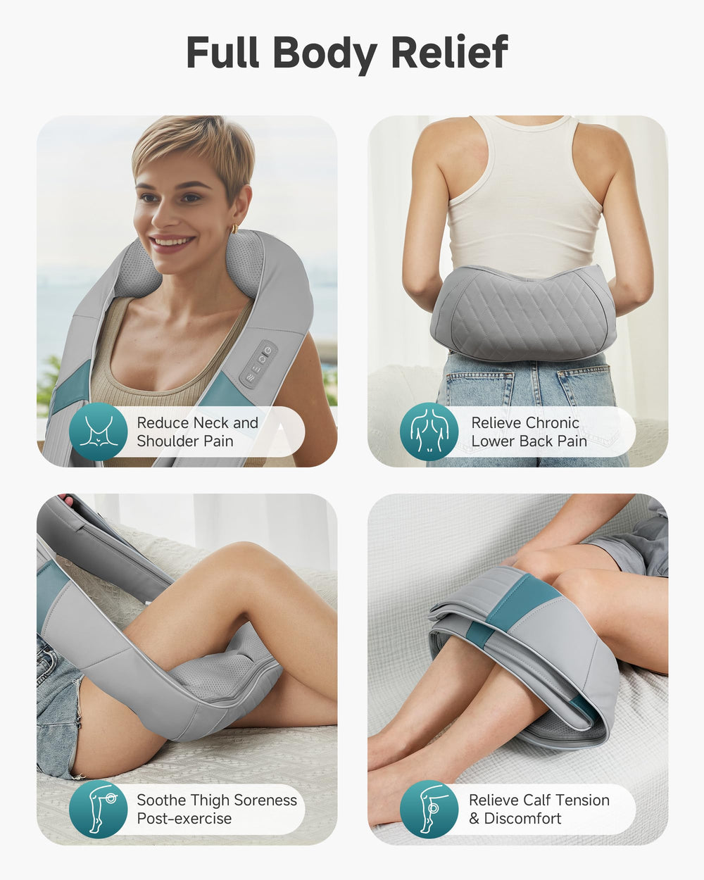 Snailax compact portable massager for home or travel