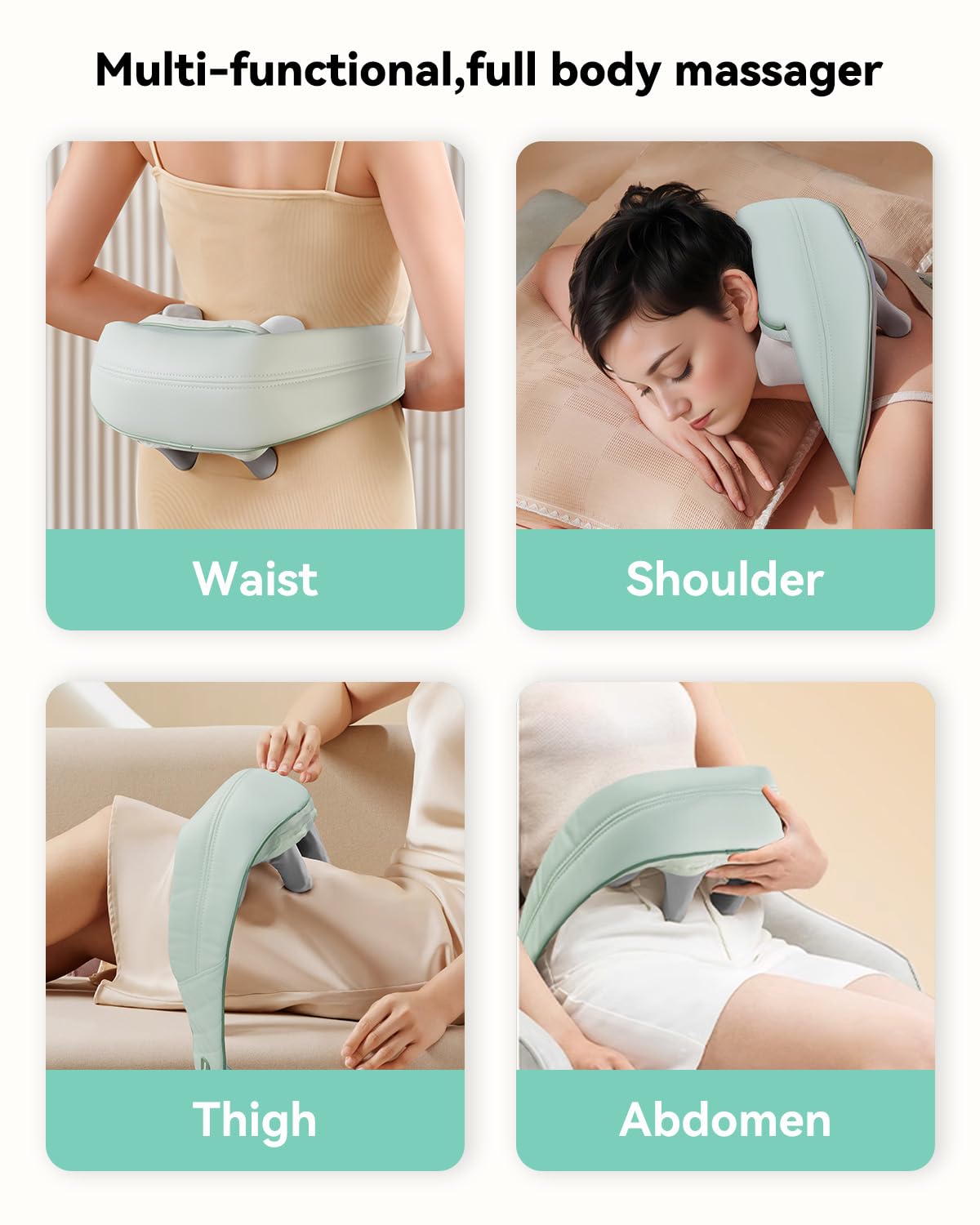 Compact Snailax fits into travel bag for on-the-go massages.