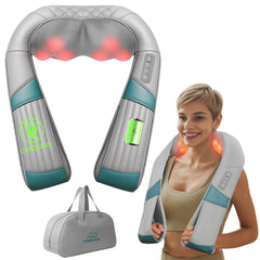 Snailax cordless neck massager with heat for on-the-go relief
