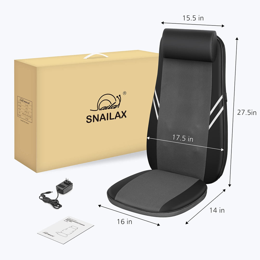 Snailax detachable neck pillow adds customizable support during sessions.