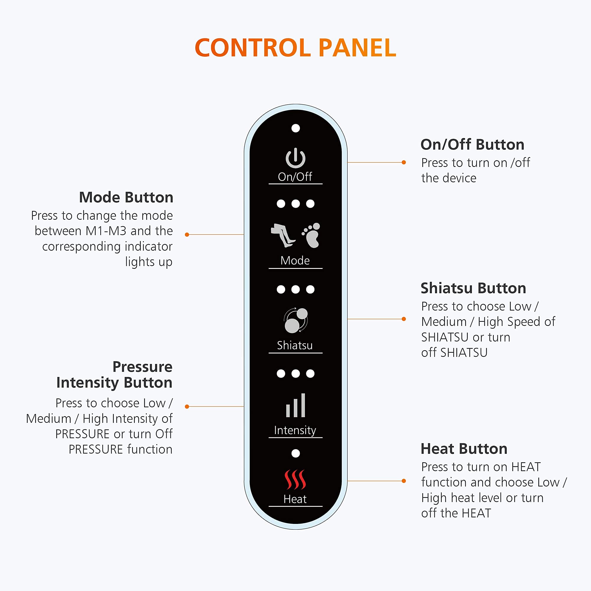 Compact dimensions of the Snailax massager for home use