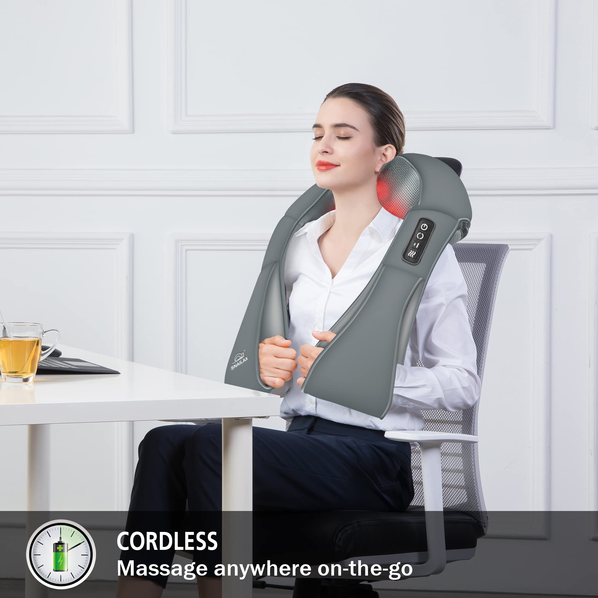 Snailax PU leather cover with ergonomic shape for comfortable fitting